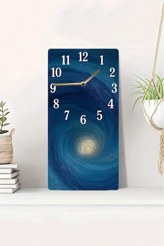 Uv Baskı Mdf Tablo Saat 30x60 Cm Dekoratif Tasarım Usd247 Ahşap Saat Usd247