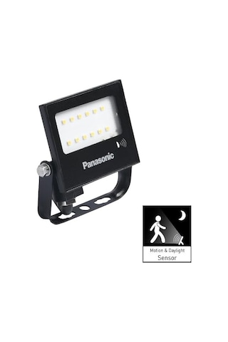 Panasonic Led Projektör Sensorlü, Beyaz Işik 10w 900lm 6500k Çok Renkli
