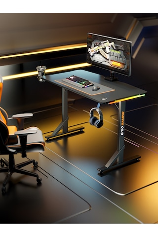 Nova Profesyonel Rgb Oyuncu Masası 112x60 Siyah