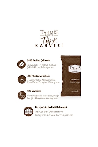 Tahmis Kahvesi Orta Kavrulmuş Türk Kahvesi 3 x 100 G