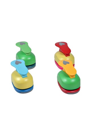 Kamei Şekilli Delgeç Kalp İnce 3.8 Cm Km8815 Çok Renkli