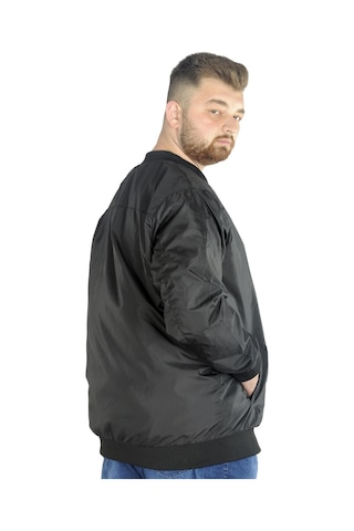 Mode Xl Erkek Kolej Mont Fermuarlı Jesica 22612 Siyah 001
