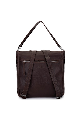 Bruno Shoes Bruno Rossi Bag Erkek Hakiki Deri Kahverengi Sırt Çantası 1048 332 Erk Canta Sk24-25 Coffee Kahverengi