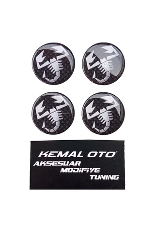 Grande Punto Yuvarlak Abarth Logo Jant Göbeği
