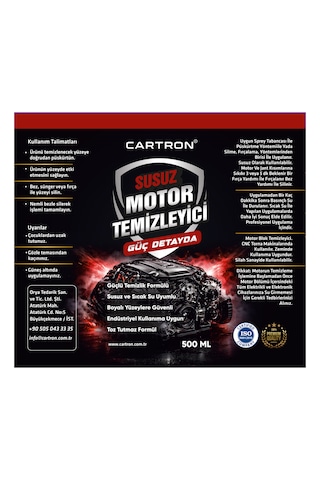 Cartron Susuz Motor Temizleyici 500 Ml