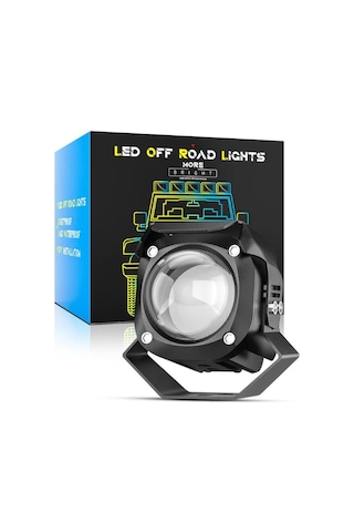 Off Road Beyaz Işık Sis Farı Lambası Led Kare 12-24v 48 Watt