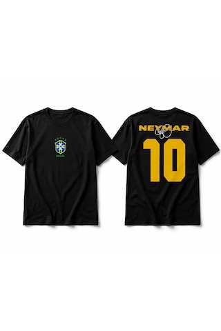Hesco Neymar Baskılı Tshirt Siyah