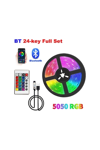 Led Şerit Işık Yatak Odası Led Tv Arkaplan Işığı Bluetooth Uzaktan Neon Işık Rg Şeridi Noel Dekorasyonu Led Aydınlatmalar 56669827