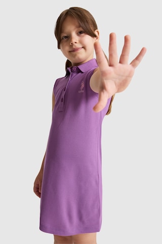 U.S. Polo Assn. Kız Çocuk Menekşe Elbise Örme 50325639-vr037 Menekse