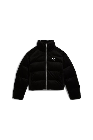 Puma Corduroy Puffer Jacket Kadın Yetişkin Ceket Siyah