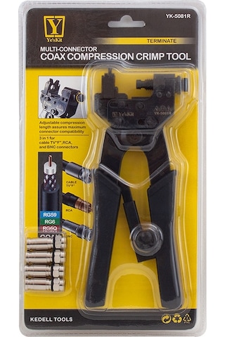 Powermaster Yk-5081r F/bnc/rca Konnektör Sıkma Pensesi