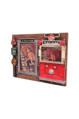 Dekoratif Metal Çerçeve Tramvay Dekorlu Vintage Hediyelik Arbltgsqq40ghsb2myz