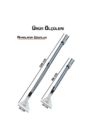 Teleskopik Halı Yıkama Aparatı Cleanfast Uyumlu