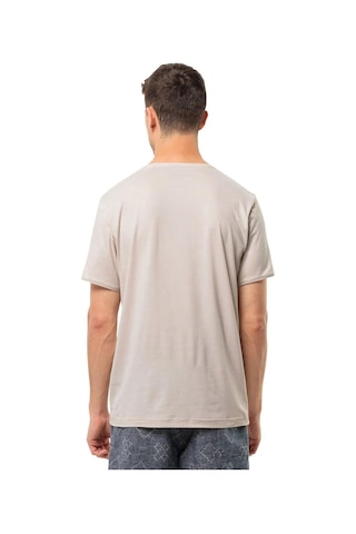 Jack Wolfskin Travel T M Erkek Tişört 1809751-5629 Bej