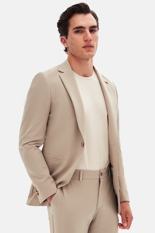 Twn Slim Fit Bej Düz Takim Elbise 4ec05e301545m Bej