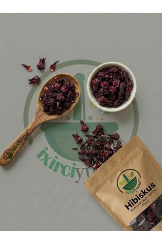 Hibiskus Hibiskus Çiçeği Karkade Kurutulmuş Bitki Çayı 100 G Doğal