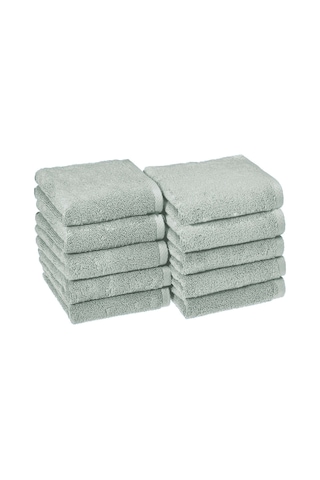 10 Lu El Yüz Otel Havlusu 50x85 Cm Renkli 16/1 Avs 200 Gr Gri