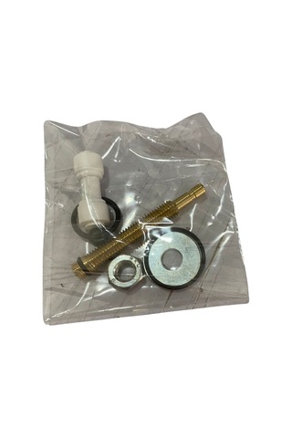 Rudi Armatür Arıtma Musluğu Aç Kapa Tek Yol Parlak Gümüş Siyah