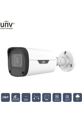 Unv 2mp Ipc2322lb-adezk-h Motorıze 50mt Colorhunter Ip67/ık10 H265+ Ir Bullet Ip Kamera Dahili Sesli