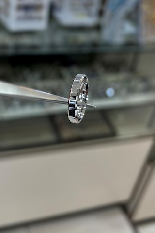 Gümüş 4 Mm Düz Klasik Yanı Kesik Alyans Söz Nişan Erkek Kadın Yüzük Diğer