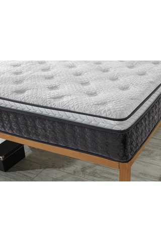 Mu&bah Antrasit Ultra Ortopedik Lara Pedli Paket Yaylı Tavşan Tüyü Kumaş Yatak 140x200