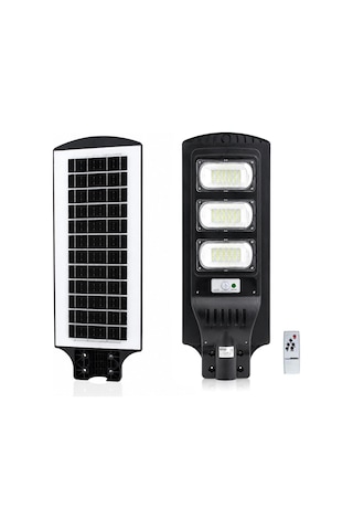 300w - 6500k Solar - Güneş Enerjili Sokak Lambası - Armatür Sensörlü Bahçe-balkon-sokak Ars-348966 Bx40