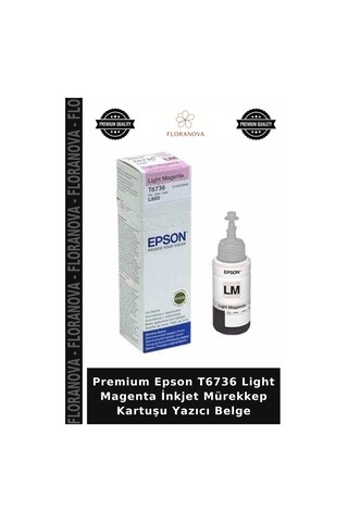 Premium Epson T6736 Light Magenta İnkjet Mürekkep Kartuşu Yazıcı Belge