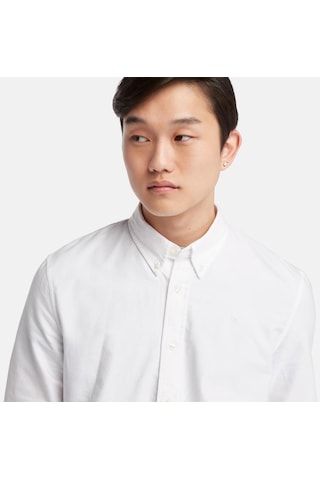 Timberland Oxford Shirt - White Yd 001