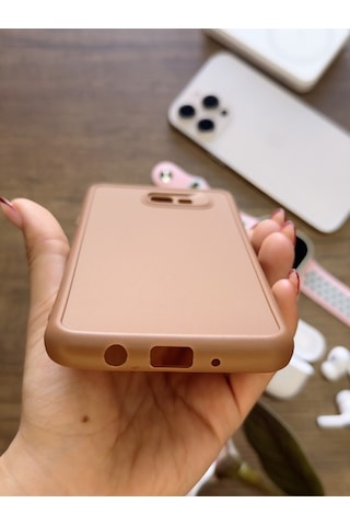 Samsung Galaxy J7 Prime Uyumlu Kamera Korumalı Darbeye Dayanıklı Renk Atmayan Keep Silikon Kılıf Kahverengi