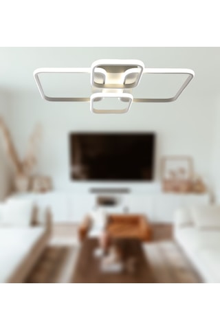 Tt500-4-by Tt Aydınlatma Beyaz Işık Mat Beyaz 4 Lü Led Avize Beyaz