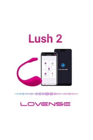 Lovense Lush 2 - Akıllı Telefon Kontrollü Vibrasyon Yumurtası Pembe