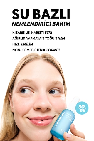 Cream Co. Cloud Moisturizer Yatıştırıcı Onarıcı Bariyer Güçlendirici Su Bazlı Nemlendirici Yüz Kremi 50 ML + Cloud Milk Serum 30 ML