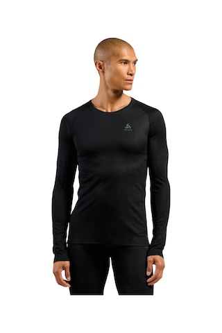 Odlo Odlo Active F-dry Light Bl Top Crew Neck L/s Erkek Siyah Içlik Üst 6000 Siyah