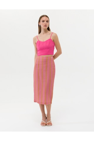 Pierre Cardin Kadın Şeftali Dokuma Etek 50268486-vr222 Şeftali