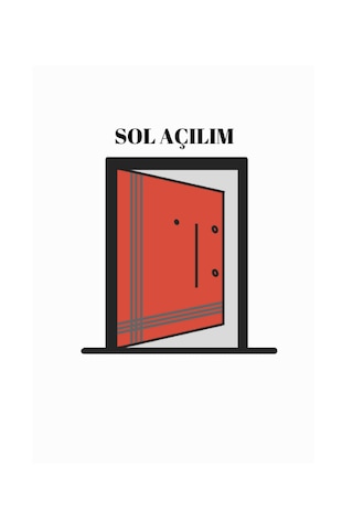 Bravo Model Sol Açılım Çelik Kapı Basar Kol