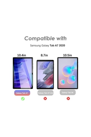 Samsung Galaxy T500 Tab A7 10.4 Inç Nano Temperli Ekran Koruyucu Şeffaf Cam Koruyucu Tam Uyumlu