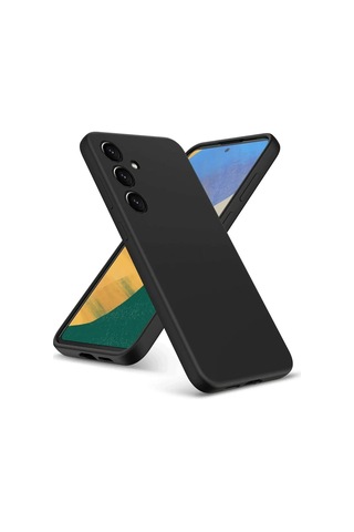 Samsung Uyumlu, Galaxy A36 Kılıf Nano İçi Kadife Silikon - Siyah
