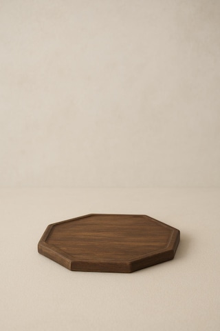 Fam Wood Art Doğal Ahşap Nihale, Banyo Düzenleyici-aksesuar Organizeri, Çok Amaçlı Stand Kahverengi