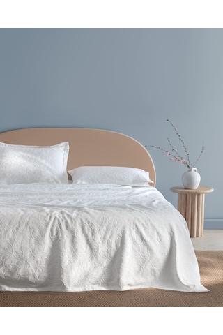 Chantal Tek Kişilik Yatak Örtüsü 8684427016947 Beyaz