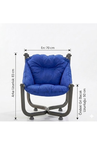 Missidea Standart Elit Relax Mavi Koltuk
