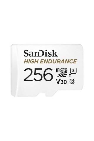 SanDisk High Endurance SDSQQNR-256G-GN6IA 256GB microSDXC Class 10 V30 Adaptörlü Hafıza Kartı