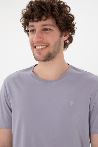 U.S. Polo Assn. Erkek Regular Fit Bisiklet Yaka Gri Basic Tişört 50305924-VR024