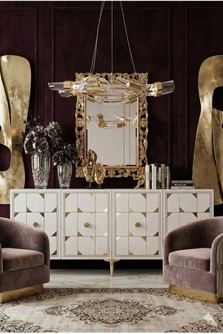 Ka1523bg Moka Konsol Ve Tv Sehpası Beyaz-gold 150cm