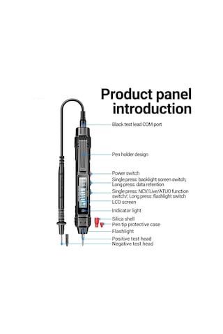 Aneng A3005 40 Megohm Yanmayı Önleyici Yüksek Hassasiyetli Dijital Evrensel Metre Standart
