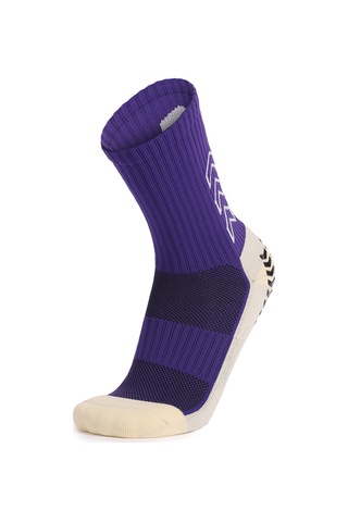 Monyee Spor Çorapları, Büyük Yastık Tabanlı, Kaymazsız Zemin Deseni, Geniş Lastik Manşet, Nefes Alıcı, Isı Emici, Unisex, Mor, Tek Çift Mor