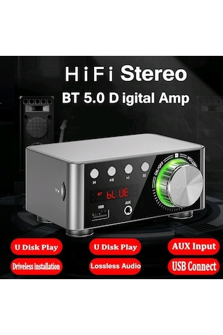 Jms Hıfı Bt5.0 Dijital Amplifikatör Mini Stereo Ses Amp 100w Çift Kanallı Ses Gücü Ses Alıcısı