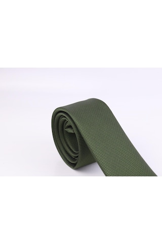 Demfashion Özel Desenli Kravat Mendil Seti - Yeşil (533048616) Yeşil