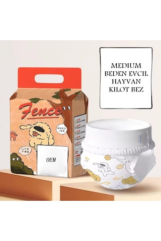 Veteriner Kliniği Temizlik Ürünü Pratik Çözüm Medium Beden Evcil Hayvan Kilot Bez - Ultra Emici