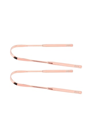 İsgstore Dil Kazıyıcı, Dil Temizleyici Dil Bakımı Paslanmaz Ağız Kokusunu Önler Ve Azaltır 2 Adet Gold Renk