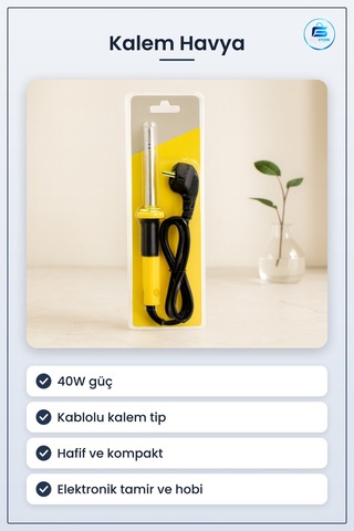 Kalem Havya 40w Kablolu Lehim Aleti Elektronik Devre Tamir Ve Hob